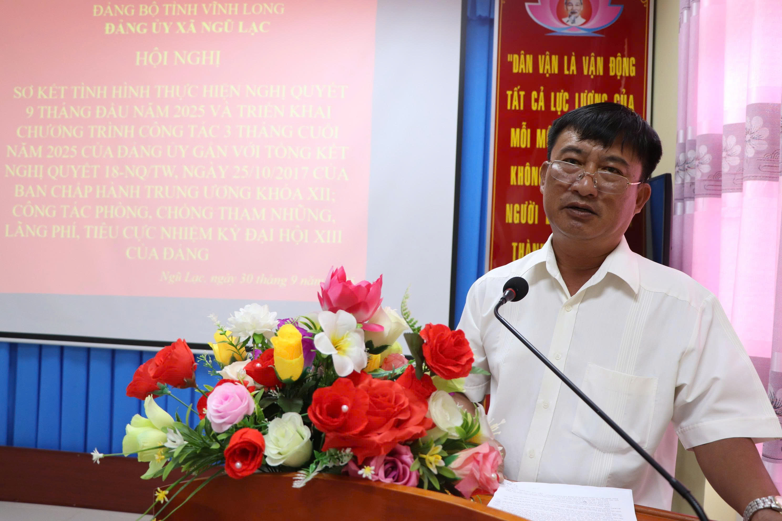 Đảng ủy xã Ngũ Lạc tổ chức Hội nghị Ban Chấp hành Đảng bộ xã mở rộng