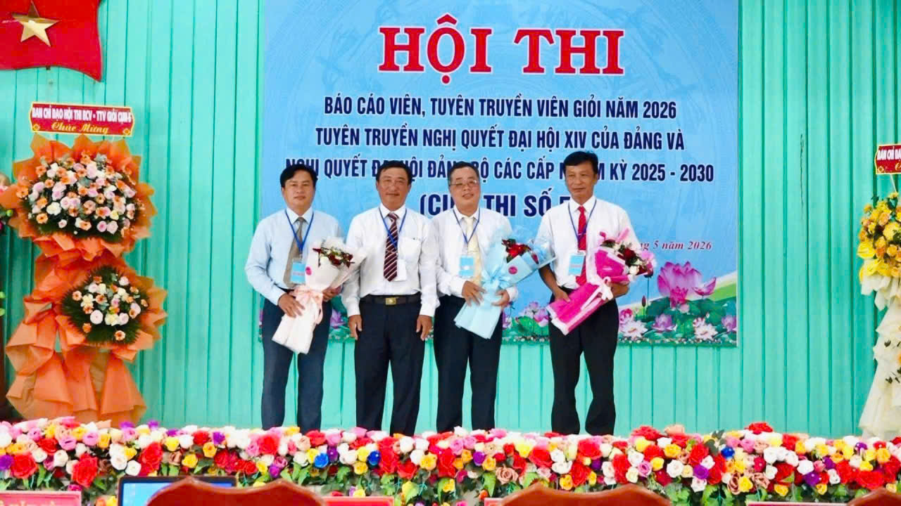 HỘI THI BÁO CÁO VIÊN, TUYÊN TRUYỀN VIÊN GIỎI NĂM 2026 CỤM THI SỐ 5