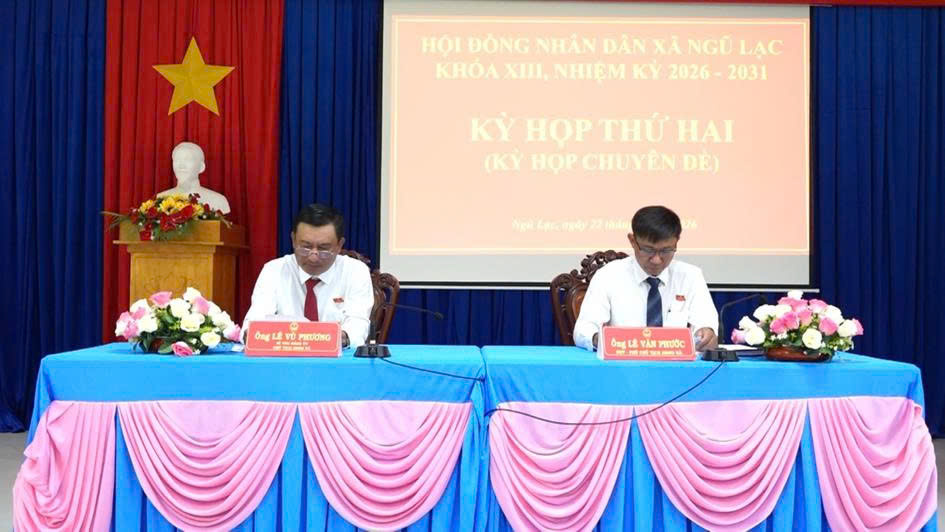 Kỳ họp thứ hai (kỳ họp chuyên đề) - HĐND xã Ngũ Lạc khóa XIII, 
nhiệm kỳ 2026 – 2031
